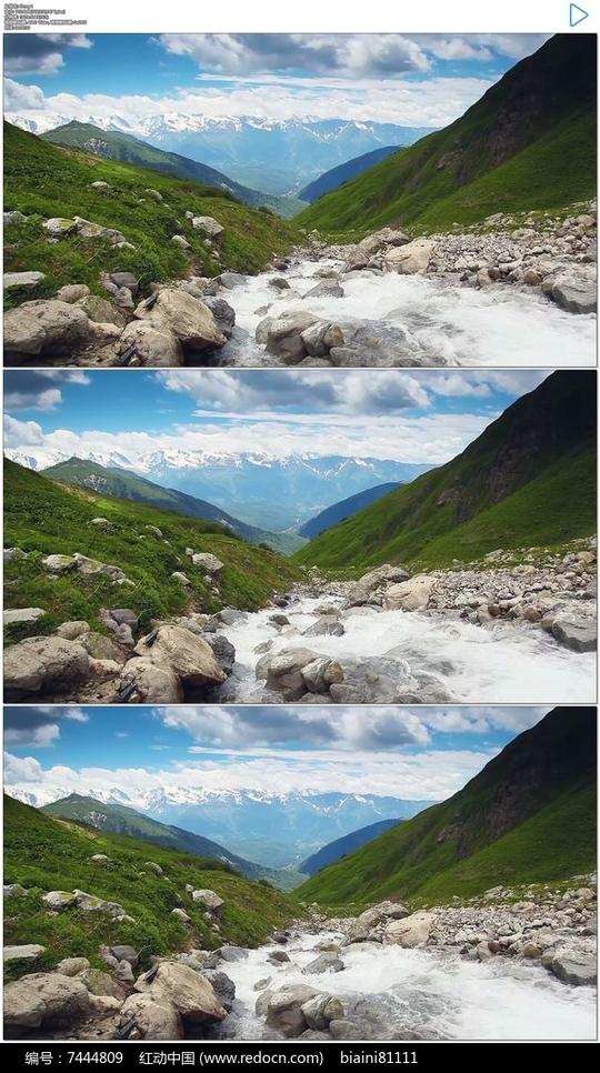 山川河流高山流水实拍视频素材