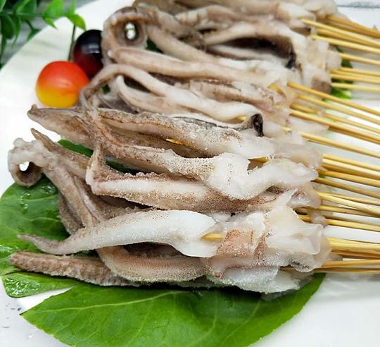 小鱿鱼须串铁板鱿鱼小串中街手把串油炸串小吃肉串涮锅串烧烤食材