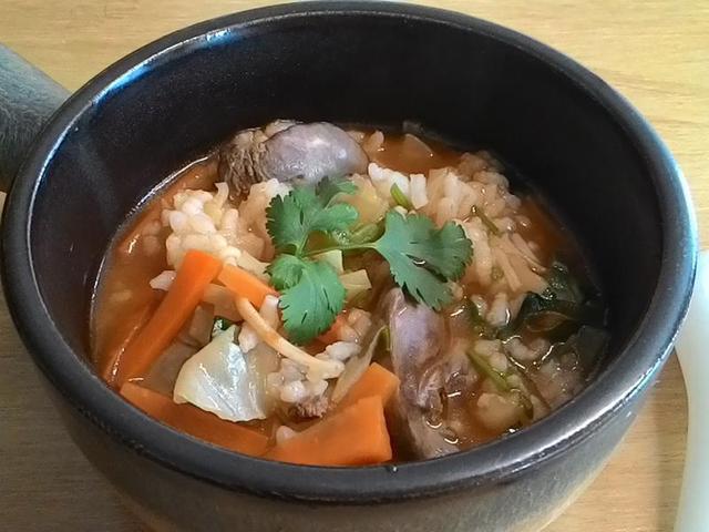 补铁食谱：猪肝瘦肉粥
