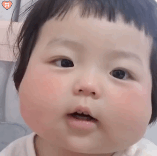 萌娃小手比心特效表情可爱