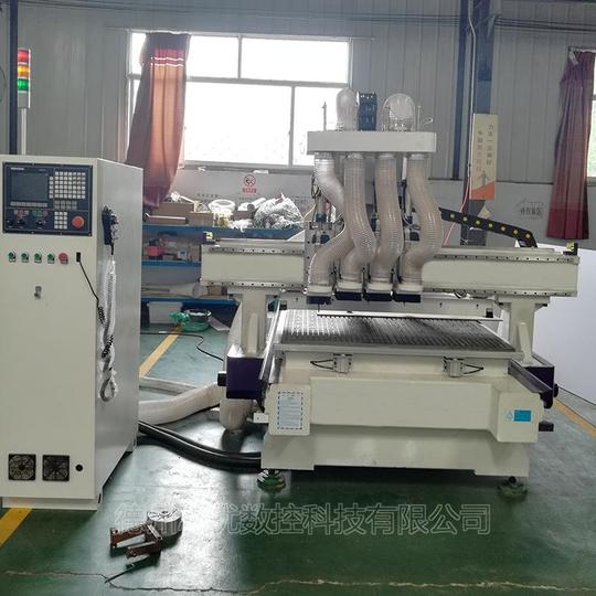 板式家具加工厂专用开料机全柜体四工位数控开料机