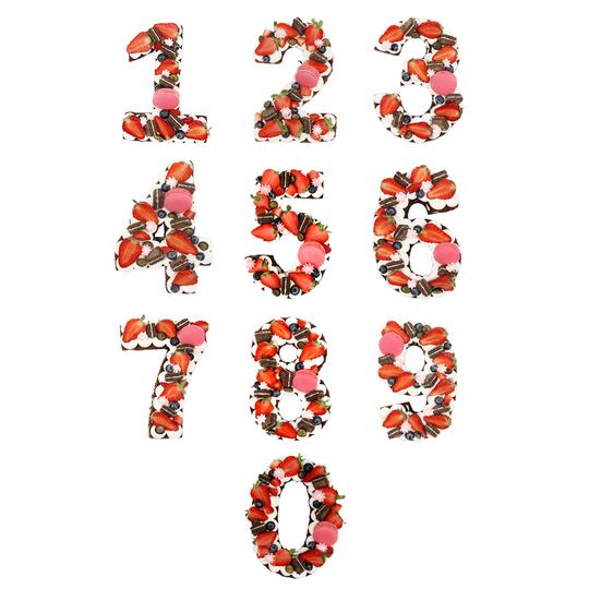520告白网红创意数字生日水果蛋糕18岁周岁抖音同款