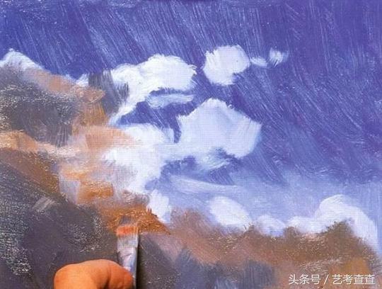 油画教程:天空与云彩的简单画法
