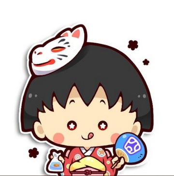 可爱樱桃小丸子卡通二次元头像大全