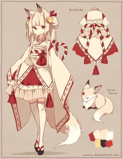 少年美少年帅哥妖孽萌cp人设萌妹动漫服装素材设计动漫服装