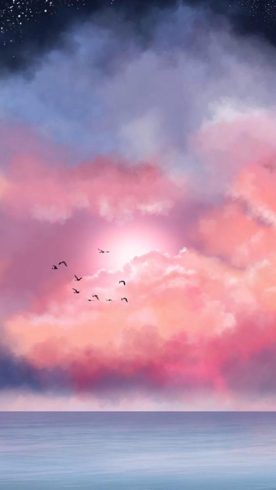 梵希-壁纸or聊天背景天空唯美梦幻清新by浅唱低吟