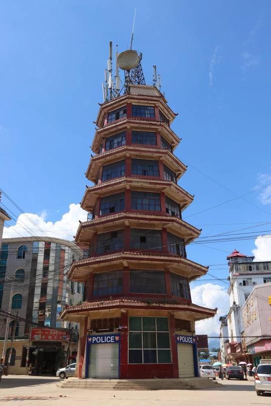 果敢老街中心