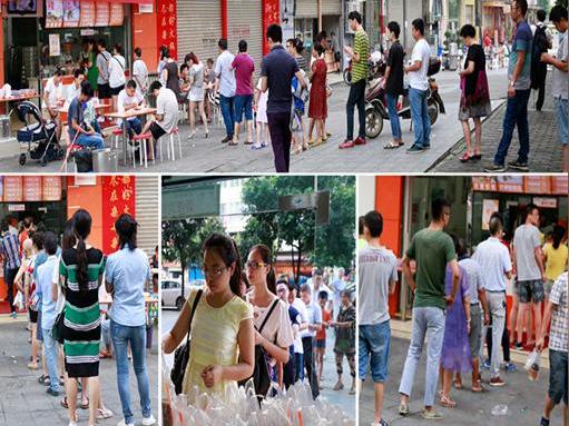 竟然有一家包子店生意异常火爆,据说每天买包子的人排队长达20多米,被