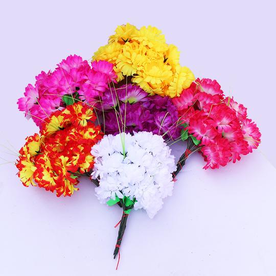 清明节仿真菊花假花手捧花祭祀祭祖上坟纸钱扫墓冥币烧纸过年用品