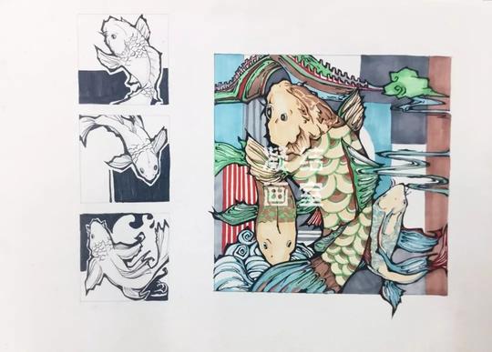 杭州凝结画室|美术高考:彩色装饰画(全部都是干货!