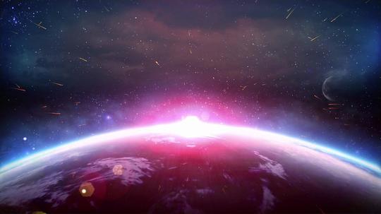 震撼宇宙地球爆炸特效合成视频素材_1920x1080_高清