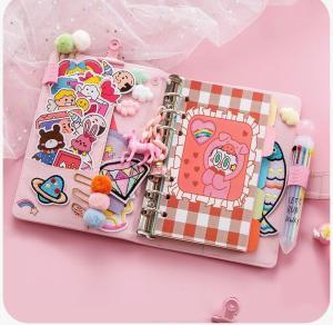 网红文具用品手帐素材套装大礼包笔记本子个性创意小仙女手账本。