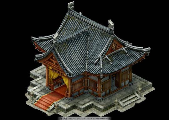 古风建筑中国风房子免抠素材传奇老房子高清大图动漫动画