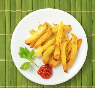 炸土豆条美食素材
