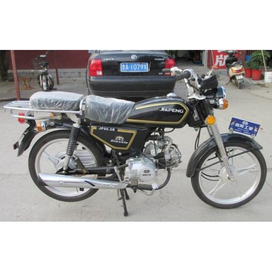 重庆老款嘉陵工业70款90cc款摩托车48cc燃油助力车省油电喷外卖黑色90cc发动机国四电喷