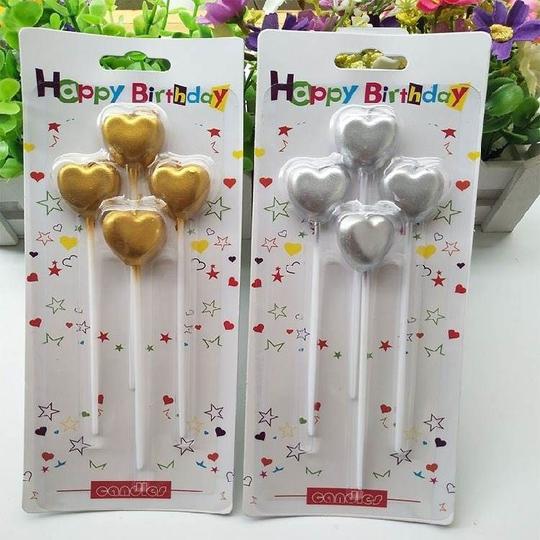生日蜡烛爱心型星星冷花焰火抖音网形蛋糕呲花蜡烛创意浪漫