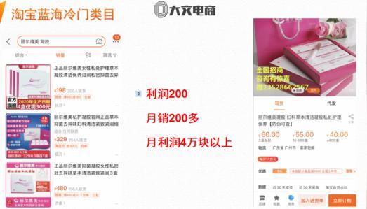 淘宝蓝海冷门小类目玩法--中小卖家的网店赚钱之道!