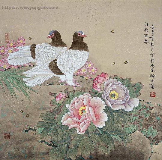 【工笔画素材篇】唯美的工笔画鸟上