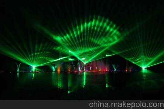 万圣供应15w～40w(rgb)喷泉水幕激光灯水幕工程激光表演系统图片_7