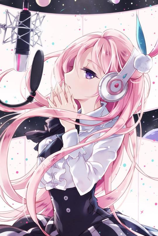 动漫美图唯美插图二次元美少女音乐
