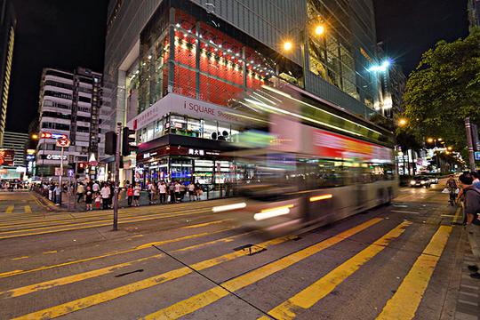 香港街头夜景_图片大全—全景创意图库（quanjing.com）中国领先的正版图片视频素材网站