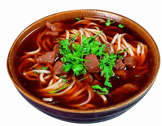 牛肉面中式菜品美食素材图片白底图