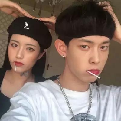 二兽:潮流恩爱魅力一对两张真人情侣头像,情侣,一对两张,独一无二,真人
