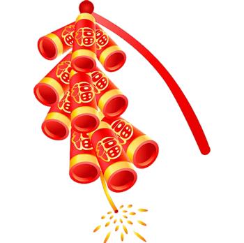 新年快乐鞭炮素材