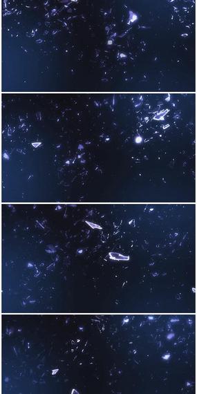 玻璃散落视频背景