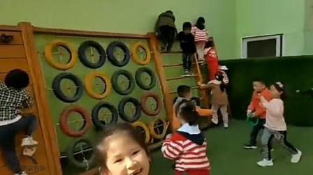 西安幼儿园木制体能拓展训练组合案例
