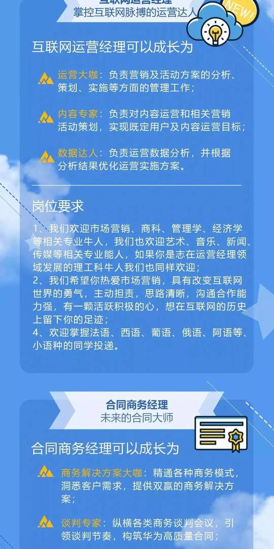 华为2019校园招聘|销售(市场)类岗位