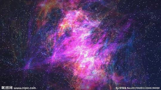 梦幻星空银河宇宙__合成背景素材_影视编辑_多媒体_昵