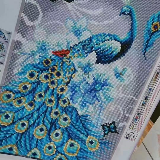 可以在家做的手工活钻石画贴钻招加工一对一教包邮到家