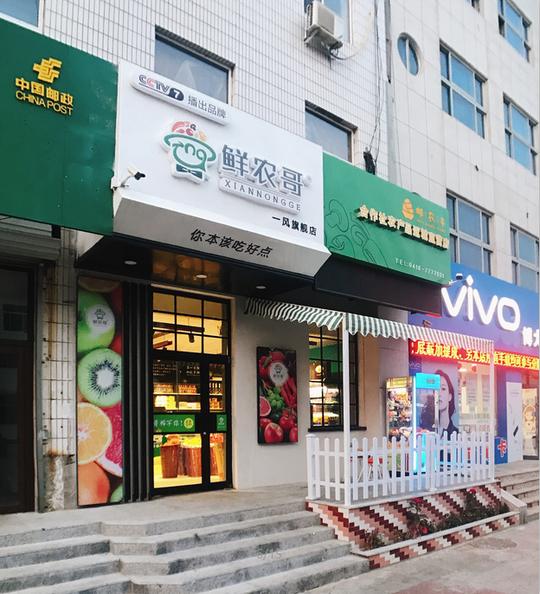 鲜农哥高端生鲜连锁店+电商县城创业好项目