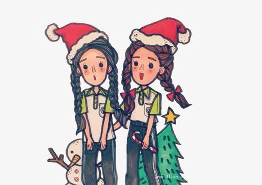 关键词:圣诞,唱歌,女孩,可爱,素材