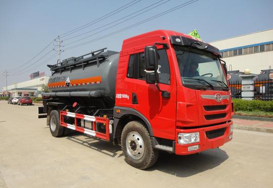泰安市解放龙v盐酸罐式运输车,危险品半挂罐车司机