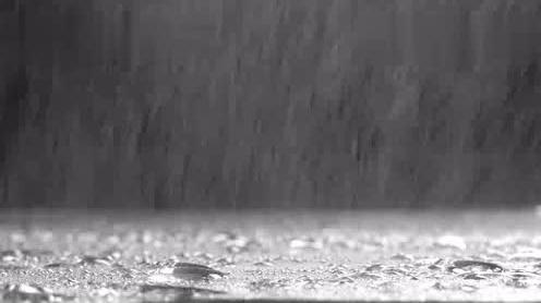 蒙蒙细雨下雨实拍视频素材