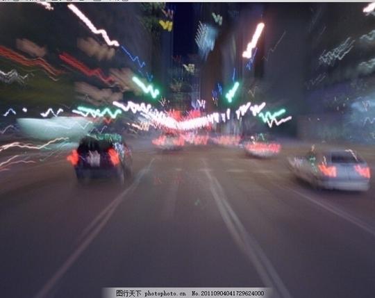 城市元素动态素材快速车流夜景灯光商业影像多媒体设计视频素材