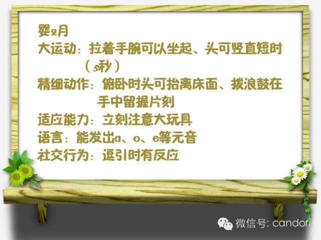 1-12个月宝宝智力发育水平对照表