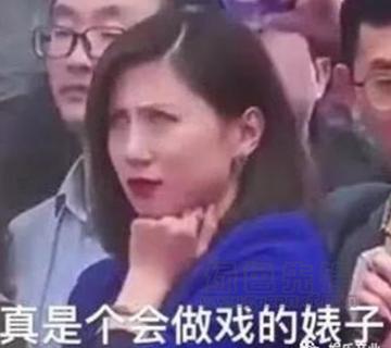 女记者蓝衣姐姐翻白眼表情包