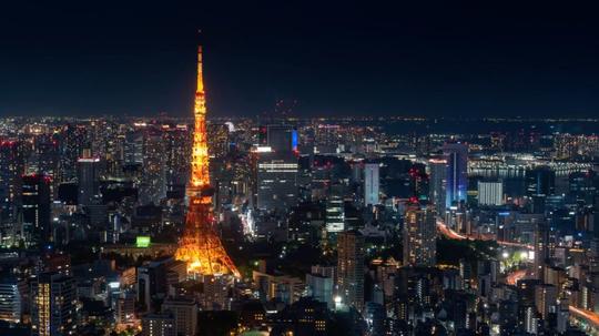 可商用视频素材之城市建筑高楼大厦街道夜景空镜唯美素材