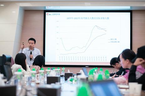 中国教育在线主编陈志文展示高考报名招生剪刀差