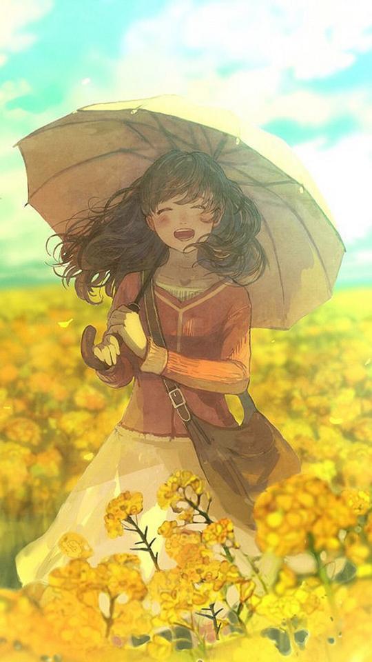 二次元手绘动漫插画头像壁纸动漫唯美意境插画清新甜美