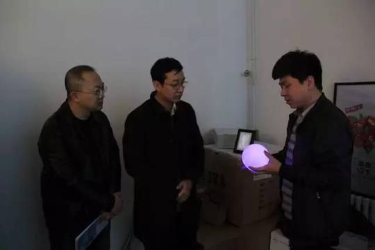 (学生创业项目保定木言文化传播有限公司负责人王文龙为领导介绍3d
