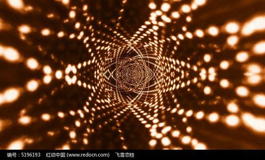 各色梦幻点光线条隧道闪烁的视频素材_视频素