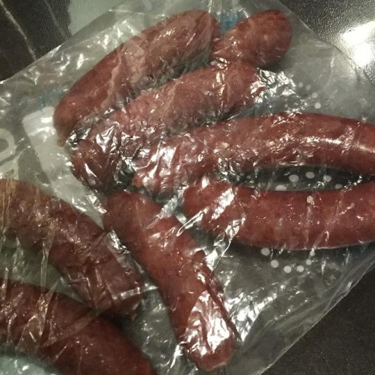 小德晓得做的自制黑椒风味脆皮肠--多图详解手工灌肠