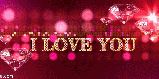 iloveyou文字视频素材gif动态图片