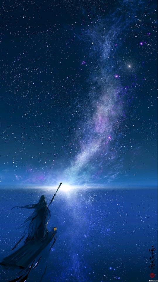 古风壁纸夜晚星空