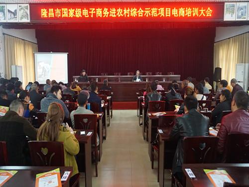 云顶镇召开国家级电子商务进农村综合示范项目电商培训大会