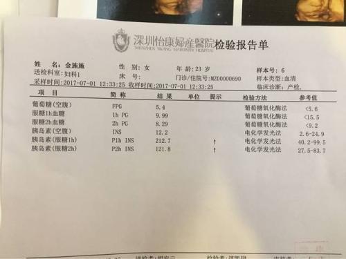 糖耐量检查今天检查糖耐量血糖值都正常